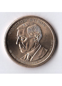 2013 - Dollaro Stati Uniti Woodrow Wilson Zecca P
